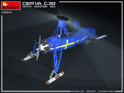 MiniArt Cierva C.30 with Winter Ski (1:35)