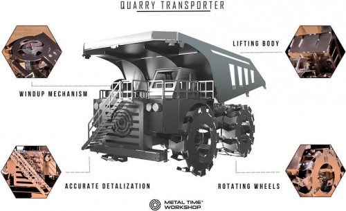 Metal Time Quarry Transporter Mining Truck MT014