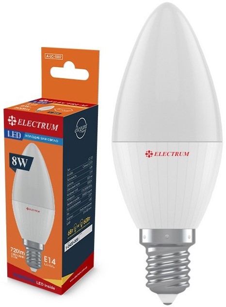 Electrum LED LC-32 8W 4000K E14