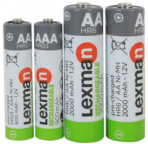 Lexman Universal Charger + 2xAA 2000 mAh + 2xAAA 900 mAh