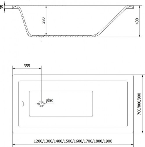 Mexen Cubik 160x70 55031607000X