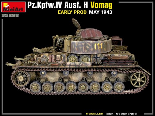 MiniArt Pz.Kpfw.IV Ausf. H Vomag Early Prod May 1943 Interio