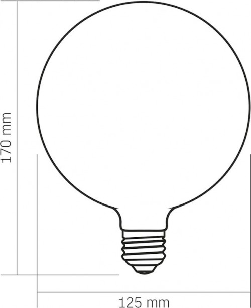 Videx Filament G125 Dimmable 7W 3000K E27