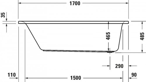 Duravit D-Neo 170x75 700479000000000