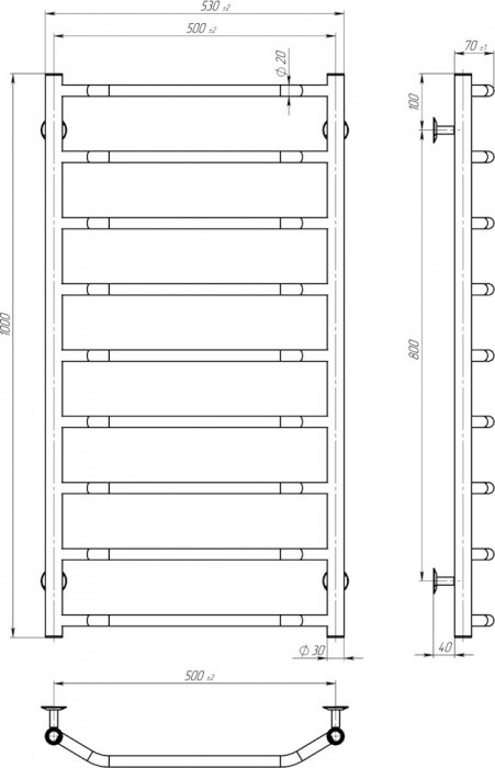 Deffi Trapetsiya P9 500x1000 C.TR.100.50.9.C.A