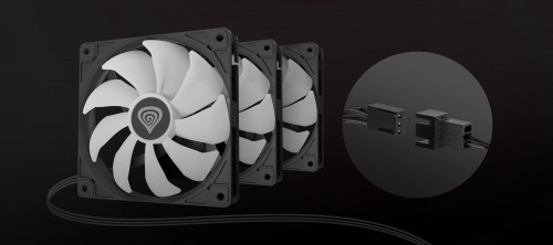 Genesis Oxal 120 ARGB Black 3pcs.