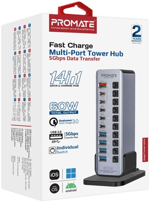 Promate GegaTower-60W