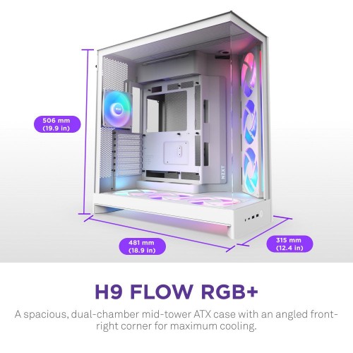 NZXT H9 Flow RGB+ 2025 White