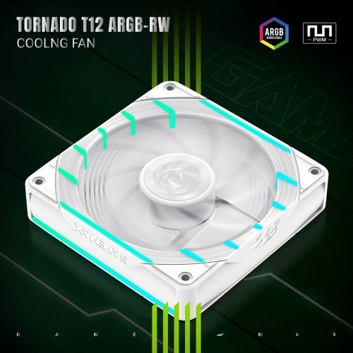 Gamemax Tornado T12 ARGB-R White