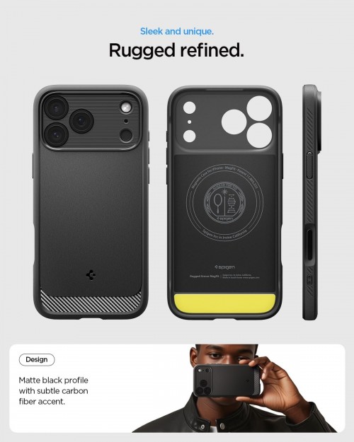 Spigen Rugged Armor with MagSafe for iPhone 17 Pro