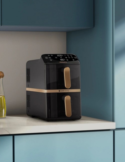 Philips 4000 Series Stacked Dual Basket Airfryer NA462/70