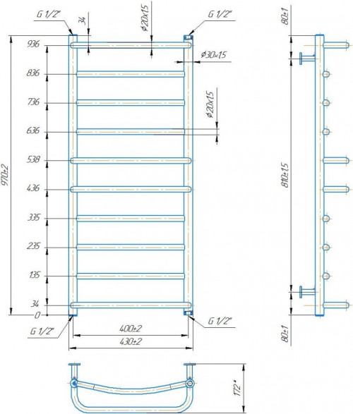 MARIO Lux 430x970 1.074.044579.0