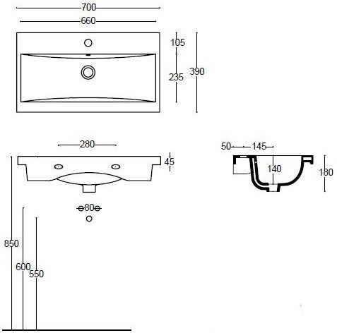 Чертеж с размерами