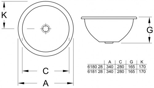 Чертеж с размерами
