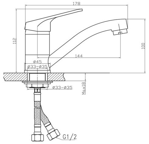 Чертеж с размерами