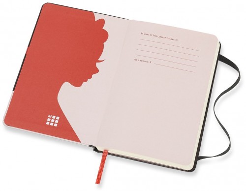 Moleskine Snow White Ruled Notebook Pocket Black