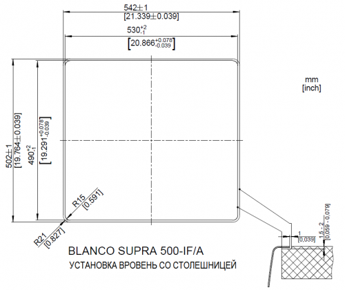 Blanco Supra 500-IF/A