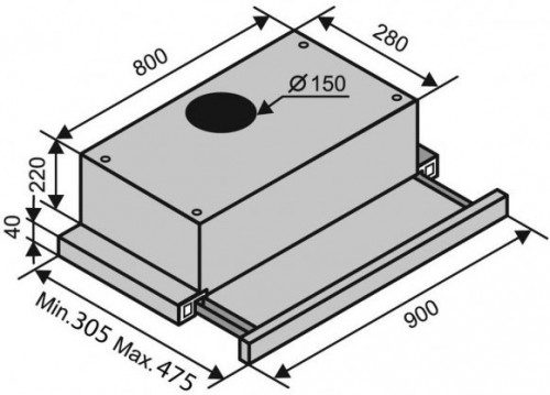 VENTOLUX Garda 90 IX 900