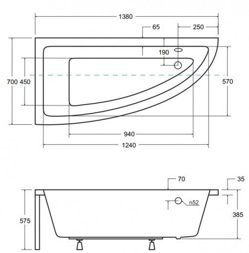 Besco Praktika 140x70