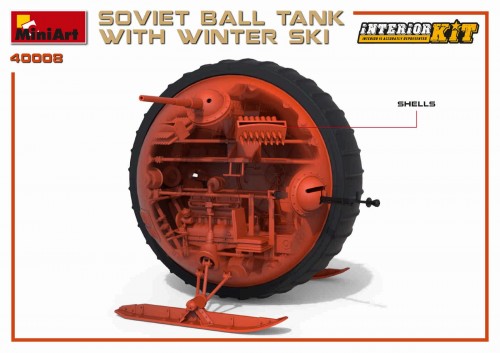 MiniArt Soviet Ball Tank with Winter Ski (1:35)