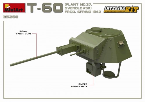 MiniArt T-60 Plant N.37 Sverdlovsk Prod. Spring 1942 (1:35)