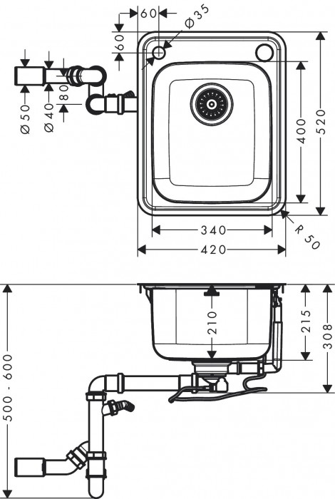 Hansgrohe S41 S412-F340 43334