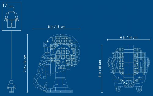 Lego TIE Fighter Pilot Helmet 75274