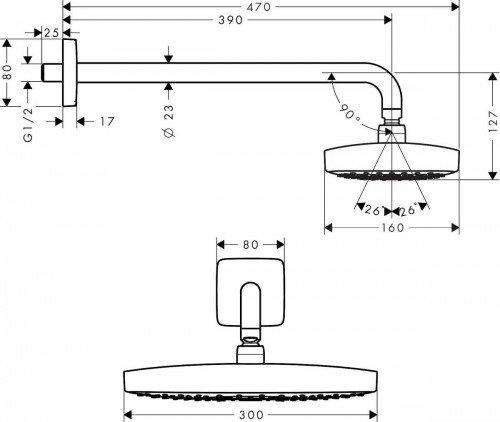 Hansgrohe Raindance Select E 300 26609000