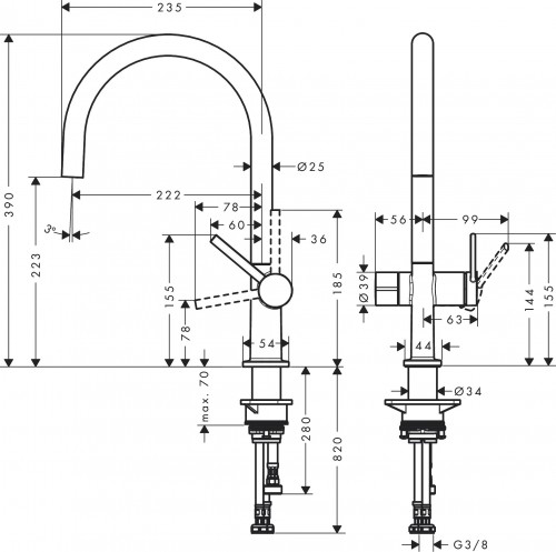 Hansgrohe Talis M54 72805000