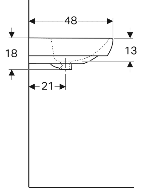 Geberit Selnova Square 65 500.299.01.1