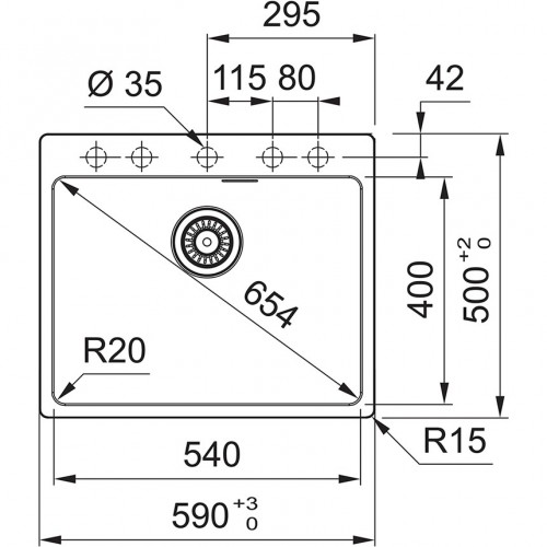 Franke Maris MRG 610-54 FTL 114.0661.793