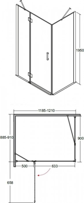 Besco Viva 120x90 VPL-129-195C