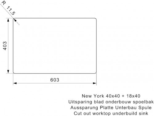 Reginox New York 40x40+18x40 R27813