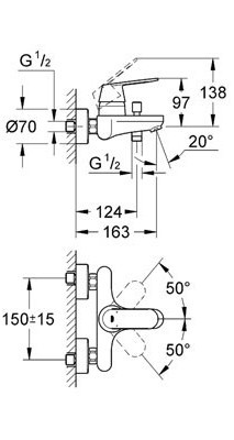 Grohe Eurosmart Cosmopolitan 126111S