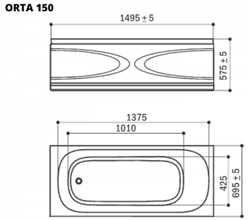 Rialto Orta 150x70