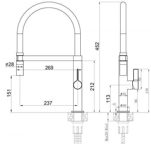 Fabiano FKM 68P SS Inox 8232.401.1020