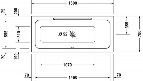 Duravit DuraStyle 160x70 700293000000000