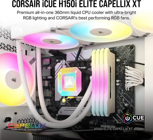 Corsair iCUE H150i ELITE CAPELLIX XT White