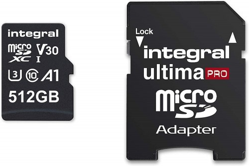 Integral Premium High Speed microSDXC V30 UHS-I U3 512Gb