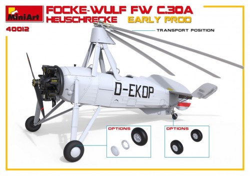 MiniArt Focke Wulf FW C.30a Heuschrecke. Early Prod (1:35)