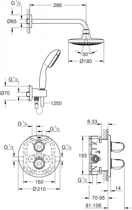 Grohe Grohtherm 1000 346313