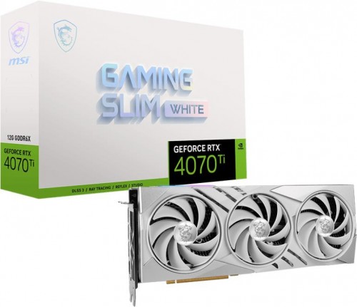 MSI GeForce RTX 4070 Ti GAMING SLIM WHITE 12G