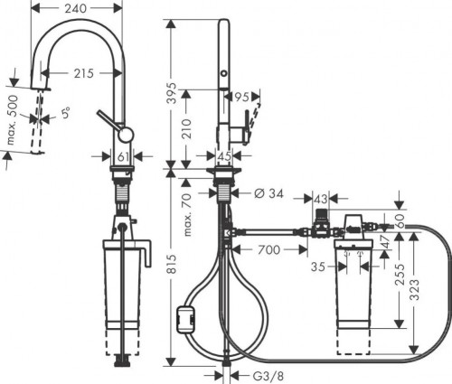 Hansgrohe Aqittura M91 FilterSystem 210 76801000