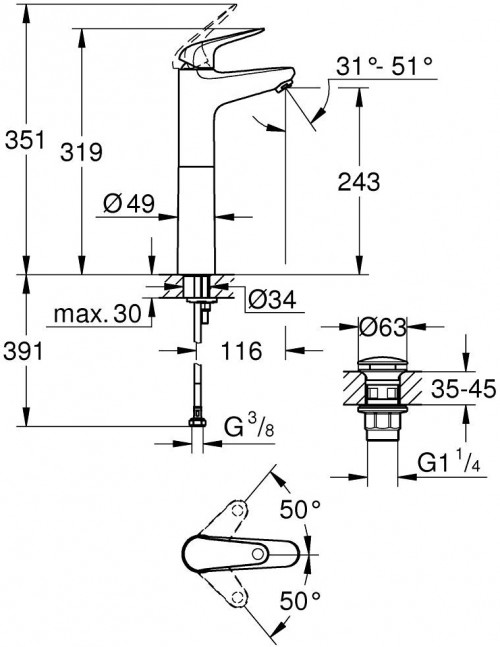 Grohe Swift 24331001