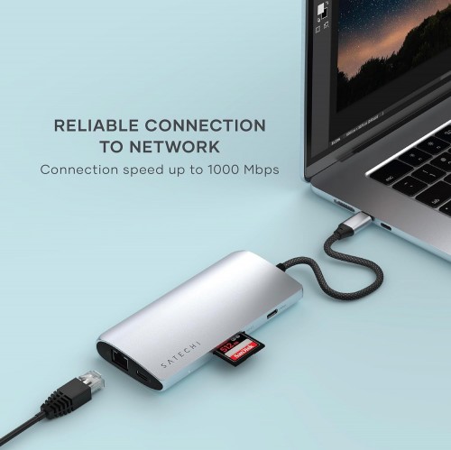 Satechi USB-C Multiport Adapter 8K With Ethernet V3