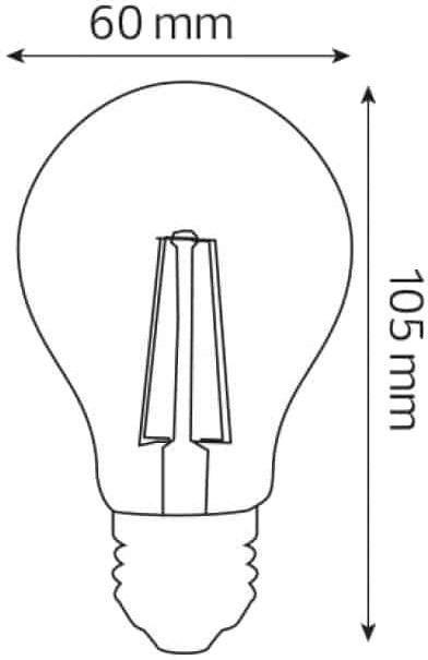 Horoz Electric Filament Globe 6W 4200K E27