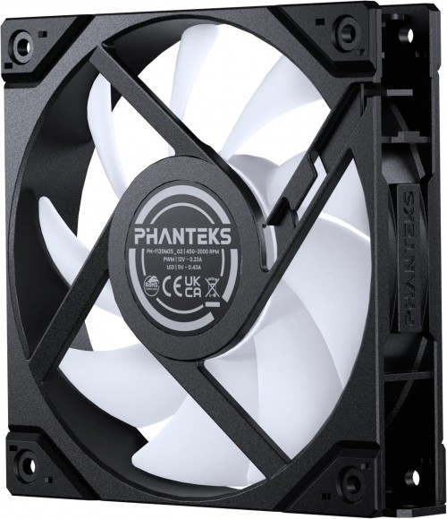 Phanteks M25G2-120 D-RGB Reverse Black Fan 3 Pack