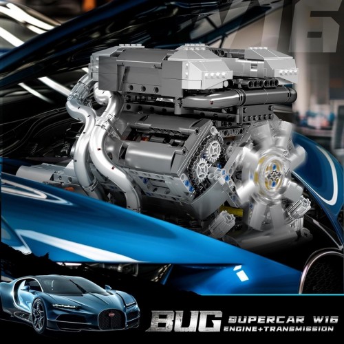 Mould King Bug Supercar W16 Engine Plus Transmission 10201