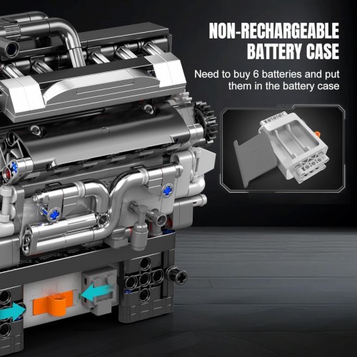 Mould King PR Luxury Car V12 Engine 10205