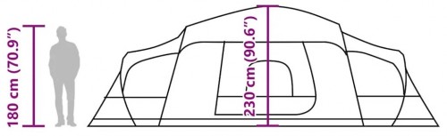 VidaXL Porch Dome 9-Person